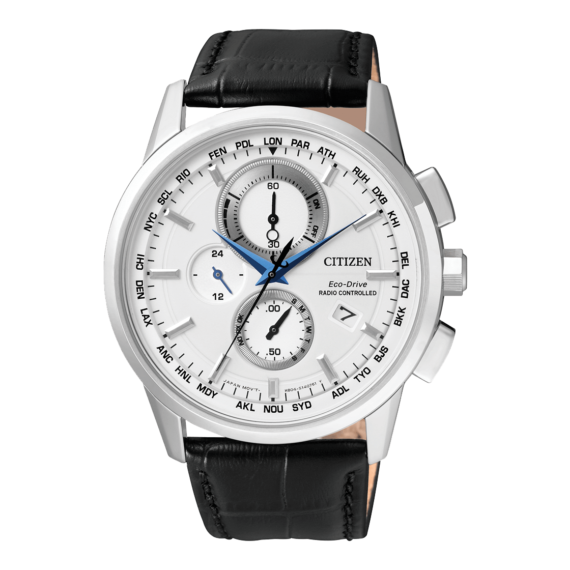 Citizen AT8110-11A นาฬิกาข้อมือผู้ชาย Eco-Drive Global Radio Controlled Sapphire Men's Watch