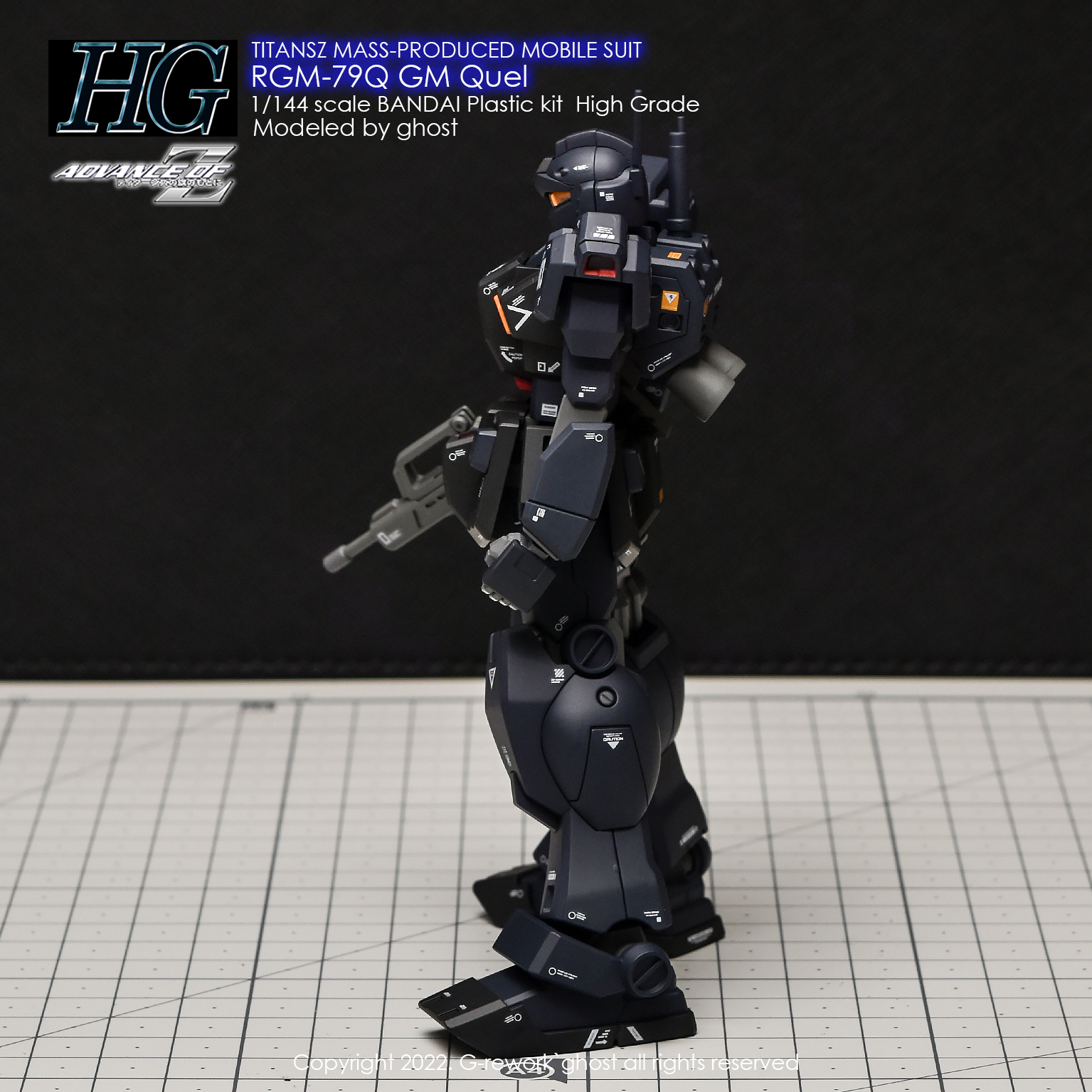 G-REWORK CUSTOM DECAL HG 1/144 RQM-79Q GM QUEL