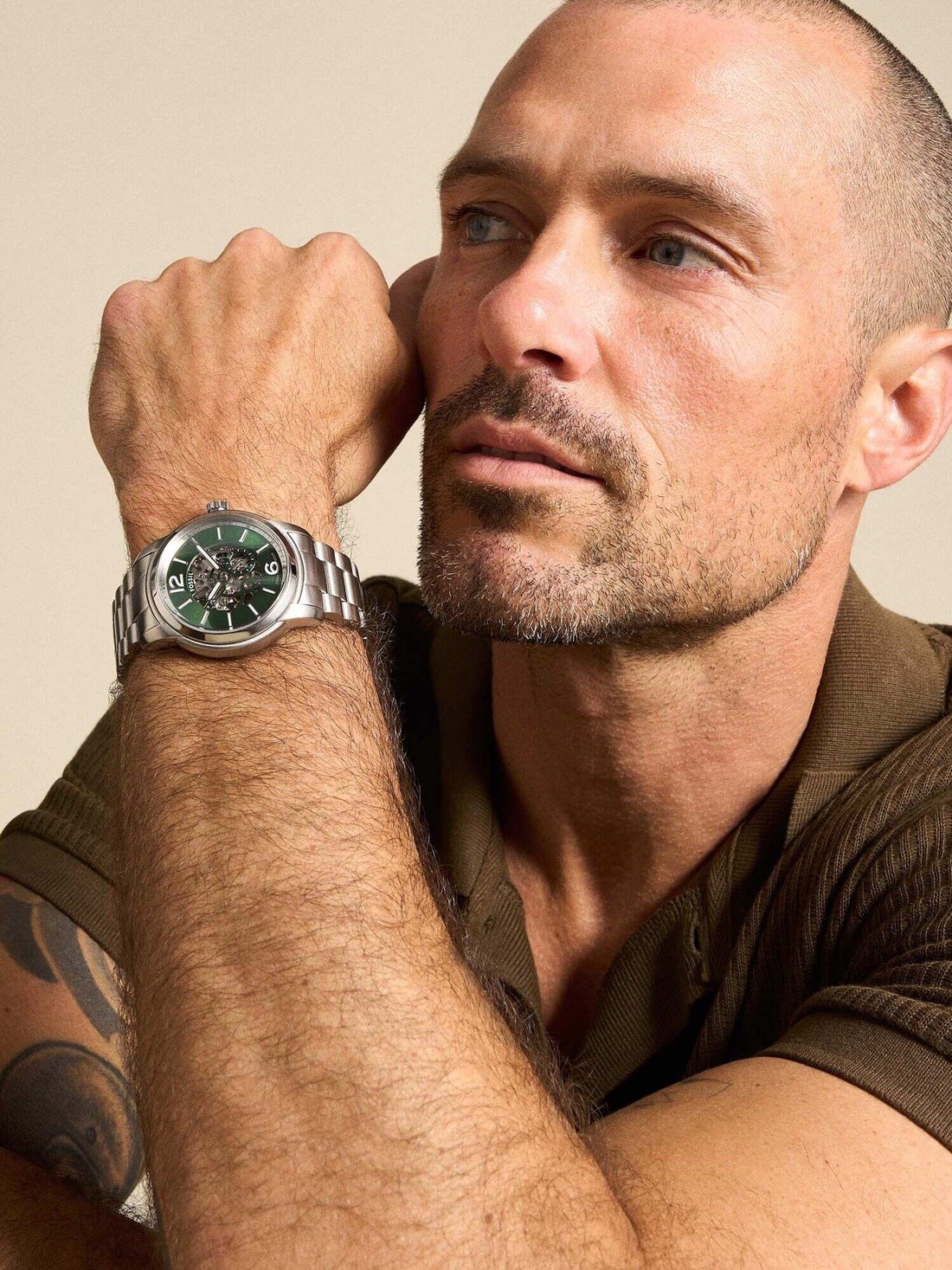 Fossil ME3262 นาฬิกาผู้ชาย Heritage Aumatic Men's Watch