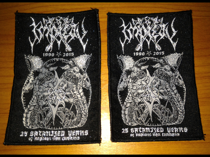 IMPIETY'25 Satanized Years....' Woven Patch (อาร์มแบบทอ)