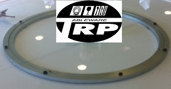 จานหมุน,กระจกหมุนโต๊ะจีน,กระจกจานหมุนโต๊ะอาหาร เลซีซูซัน Lazy Susan Turntable 懒惰的苏珊 旋转玻璃餐桌 中式旋转玻璃桌套装 กระจกกลมสีชาดำ ขนาด 100 cm.หนา 10 mm.จานหมุน 20 นิ้ว(สำหรับโต๊ะกลม 180 ซม.) โดย.Trp.Tablewarethai / ทีอาร์พี.เทเบิ้ลแวร์ไทย