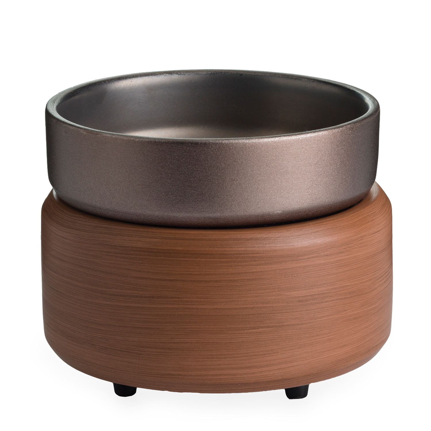 FRANGRANCE WARMER PEWTER WALNUT (สินค้ามีตำหนิ บริเวณถาดลอก)
