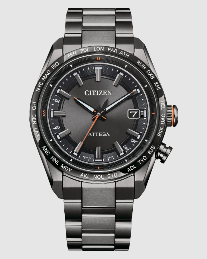 Citizen CB0286-61E นาฬิกาผู้ชาย Attesa Radio Controlled Titanium Eco-Drive Men's Watch