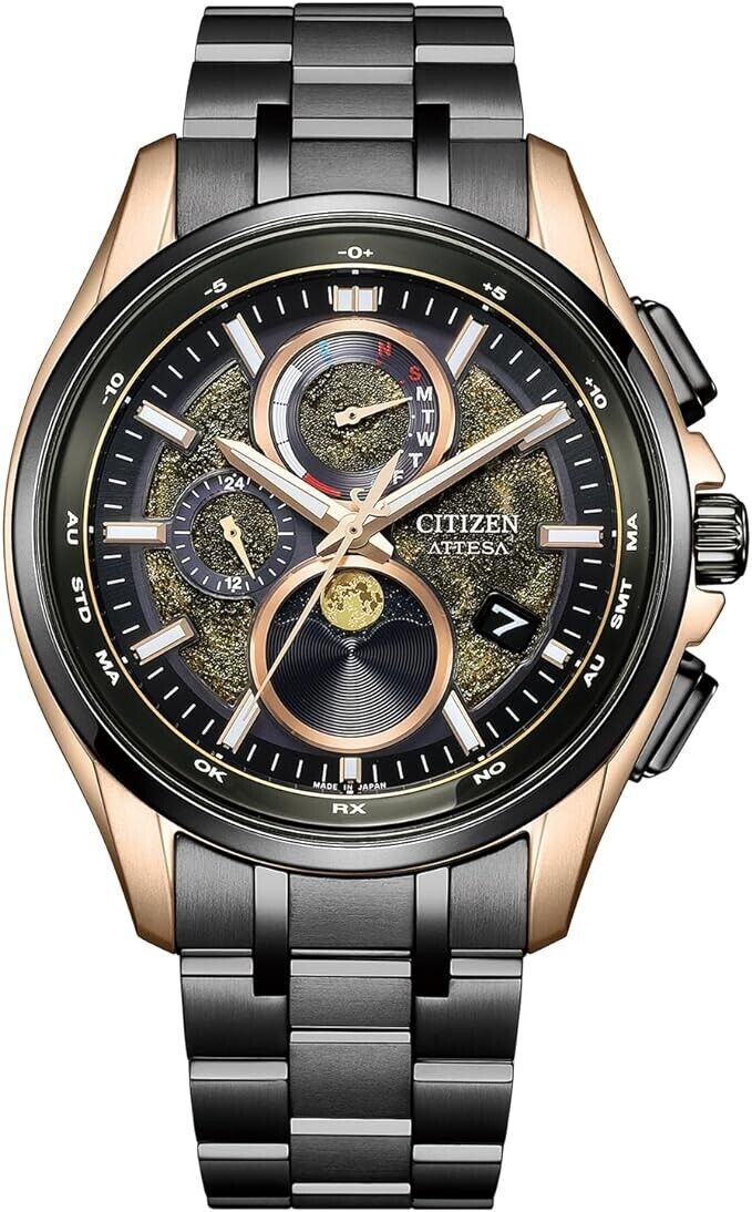 Citizen BY1009-64Y นาฬิกาผู้ชาย Attesa HAKUTO-R Super Titanium™ Eco-Drive Radio Perpetual Moon Phase Limited 2,100 Men's Watch