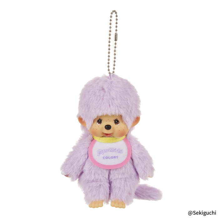 [PRE-ORDER] พวงกุญแจ ตุ๊กตา ม่อนชิชิ สีม่วง Monchhichi COLORS Keychain Purple Size SS นำเข้าจากญี่ปุ่น モンチッチCOLORS キーチェーン パープル