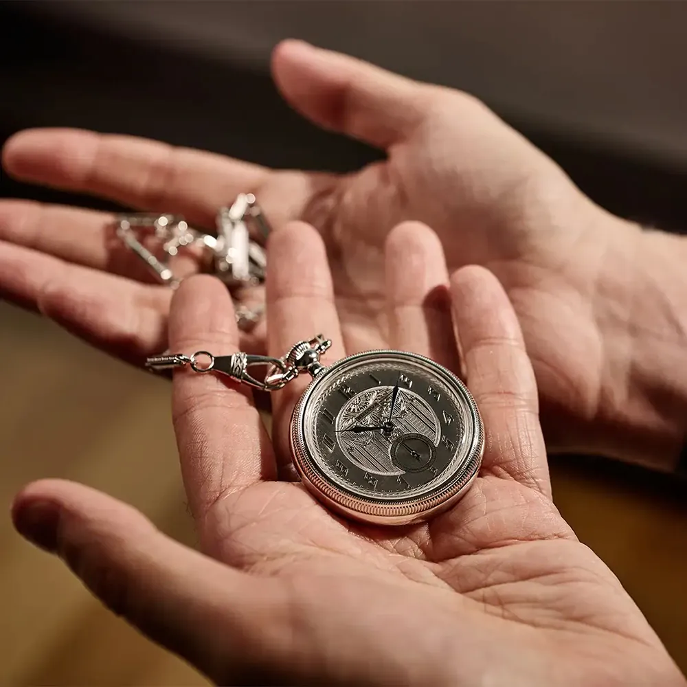 Bulova 96A325 นาฬิกาพก Bulova Archive Series Art Deco 150th Anniversary Pocket Watch Swiss Limited Edition of 350 Pcs.