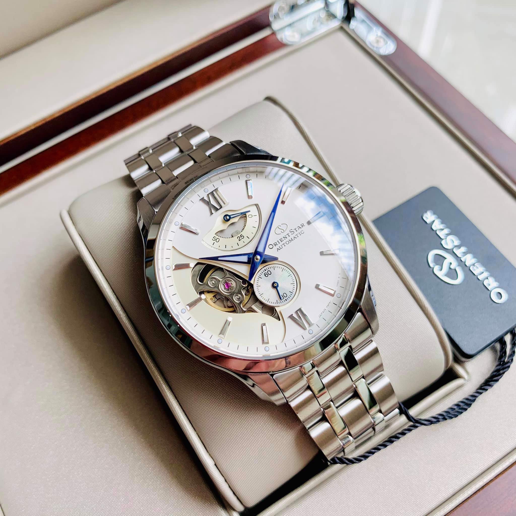 Orient RE-AV0B01S00B นาฬิกา ชาย-หญิง Orient Star Contemporary Open Heart Automatic Unisex Watch