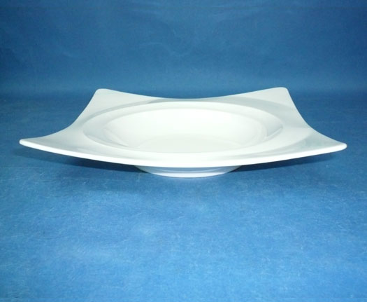 Square / Pasta & Deep Plate,จานสี่เหลี่ยม / จานพาสต้า,จานสปาเก็ตตี้,จานก้นลึก,จานเซรามิค,โบนไชน่า ขนาด 21.5x21.5 cm.N4507 Tyfoon Ceramics Bone China Trp.Tablewarethai