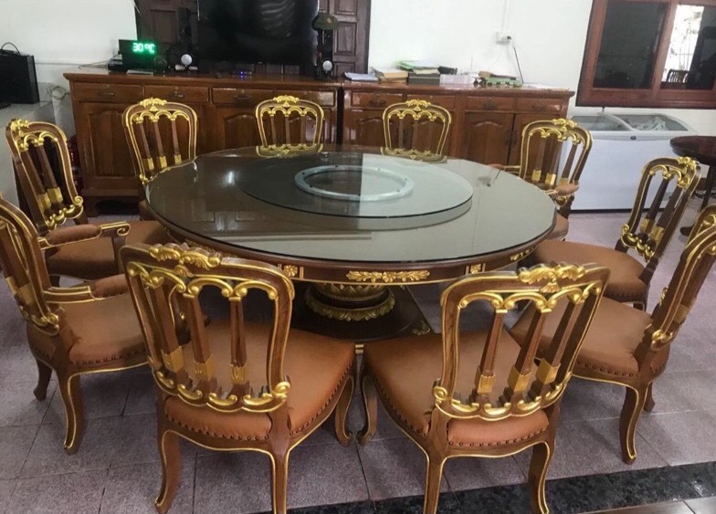 จานหมุน เลซี ซูซัน Lazy Susan 懒惰的苏珊 旋转底座 食品转盘 จานหมุนโต๊ะทานข้าว,จานหมุนโต๊ะจีน,จานหมุนโต๊ะอาหาร ฐานรองหมุน รางหมุนอลูมิเนียม,ขนาด 24 นิ้ว (ใช้กับแผ่นไม้กลม ขนาด 110-120 ซม.สำหรับโต๊ะกลม 180-200 ซม.)