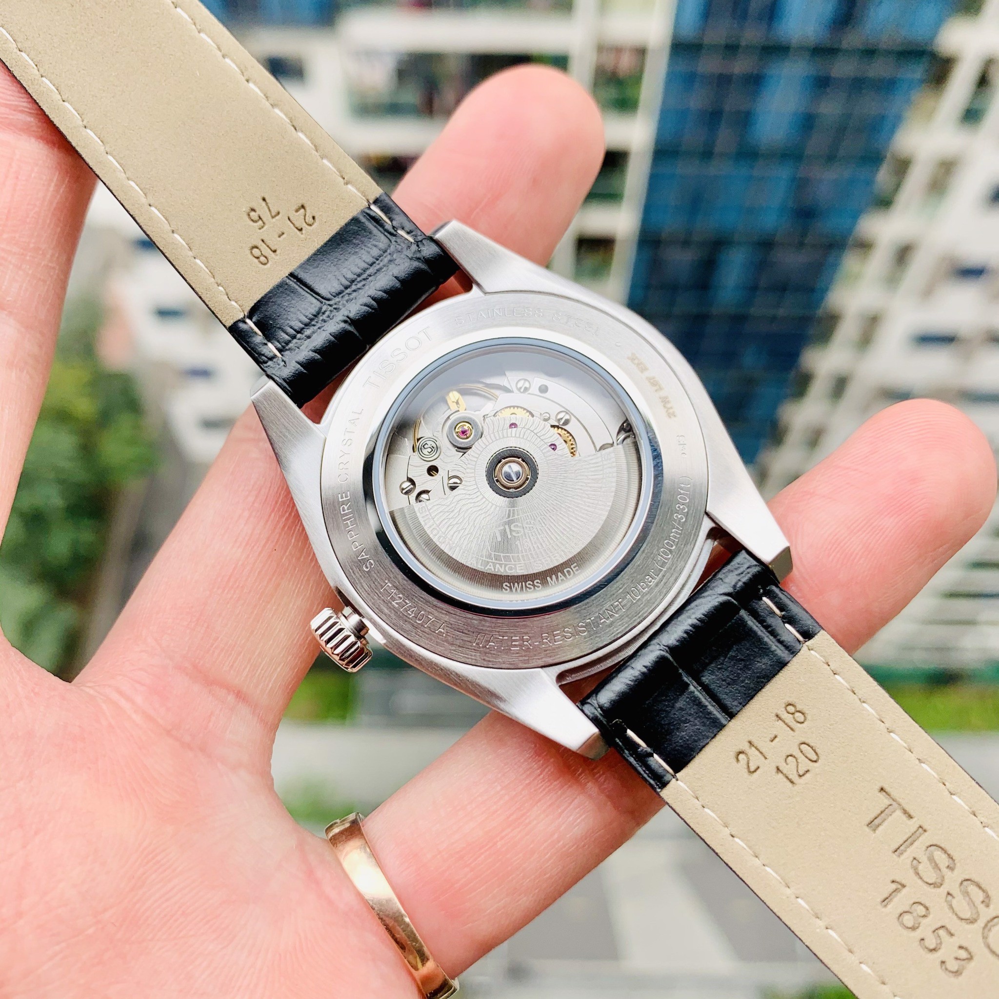 Tissot T127.407.16.041.01 นาฬิกาผู้ชาย Gentleman Powermatic 80 Automatic Chronometer Men's Watch