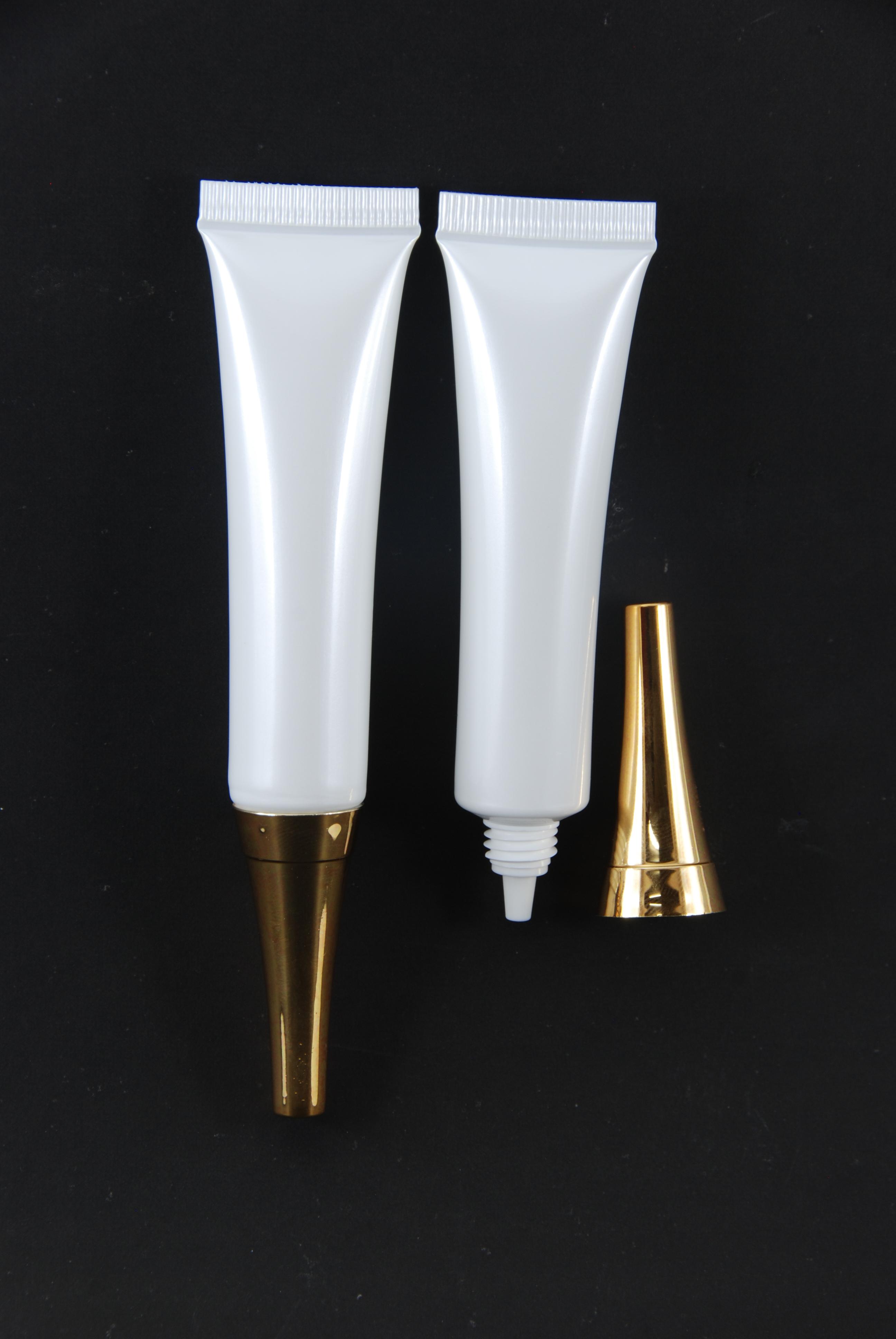 หลอดโฟม 10 กรัม สี ขาว (หัวทอง) แพคละ 10 ใบ