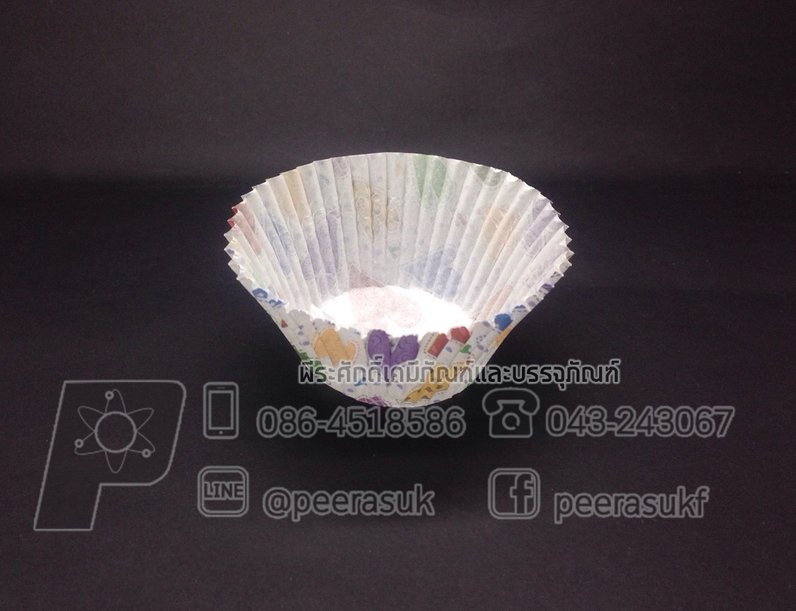 กระทงจีบ 13 ซ.ม คละสี แพคละ 500 ใบ