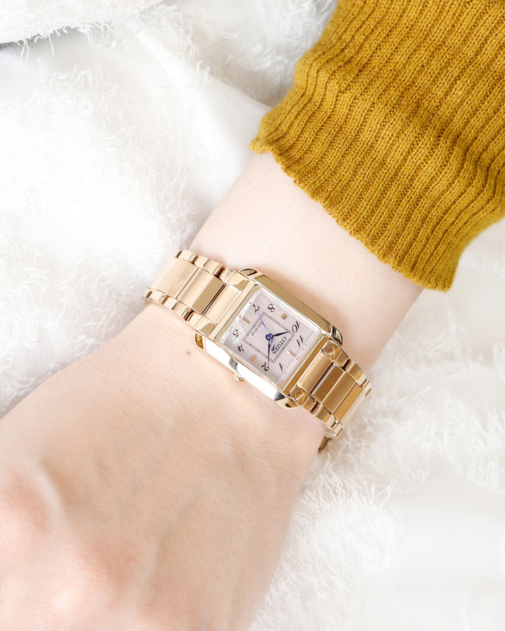 Citizen EW5603-89Y นาฬิกาผู้หญิง Eco-Drive Rose Gold Women's Watch