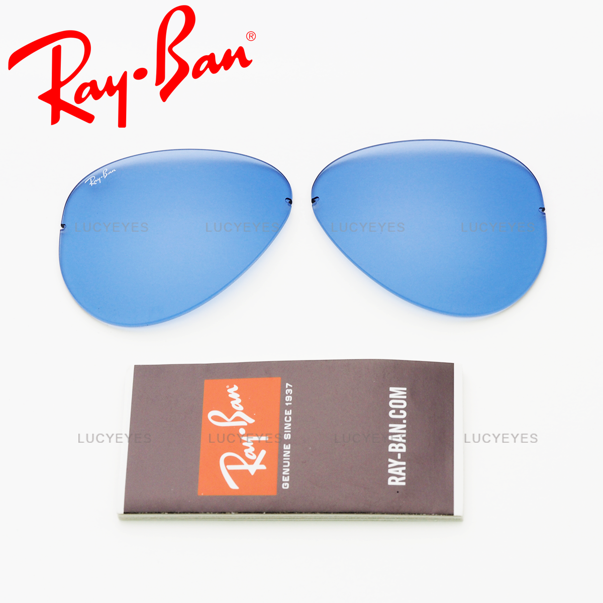 เลนส์ RAYBAN แท้ 100% RB3460 เลนส์สีฟ้าอ่อน