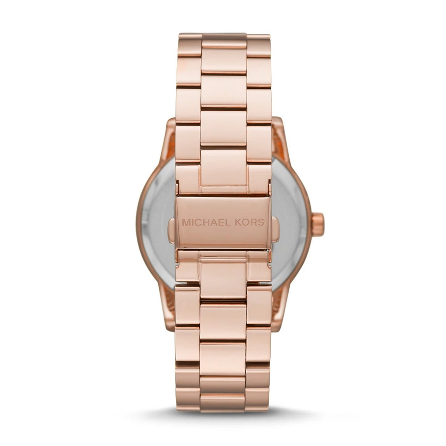 Michael Kors MK6863 นาฬิกาผู้หญิง Ritz Three-Hand Rose Gold-Tone Quartz Women's Watch