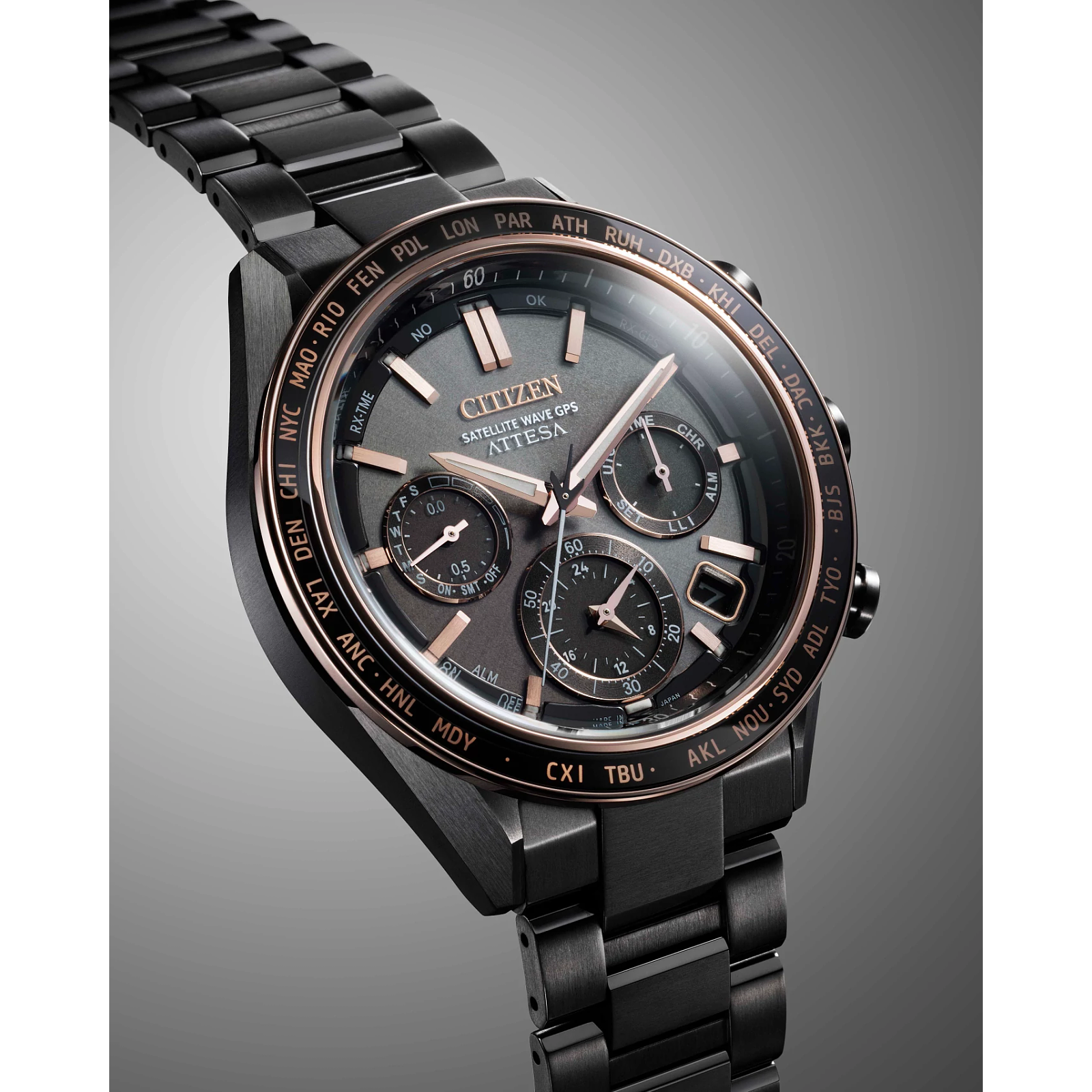 Citizen CC4074-61W นาฬิกาผู้ชาย Attesa Atomic Timekeeping Super Titanium™ Satellite GPS Men's Watch