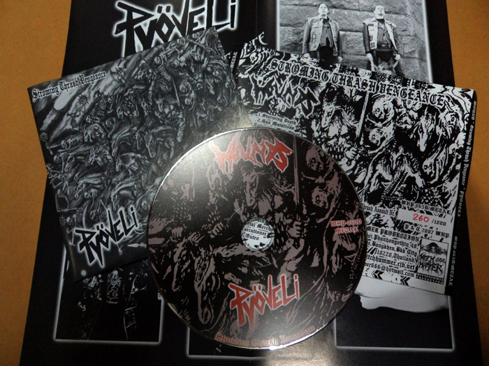 WOUNDS/PYOVELI’Storming Thrash Vengeance’ Split CD.
