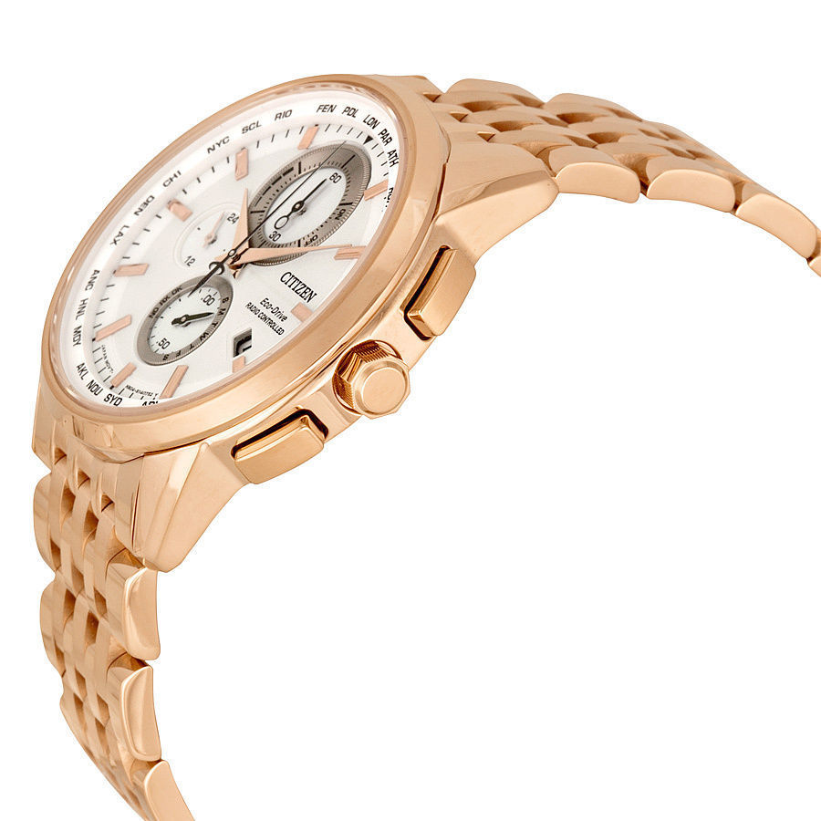 Citizen AT8113-55A นาฬิกาผู้ชาย Eco-Drive Radio Controlled Chronograph Perpetual Calender World Time Men's Watch
