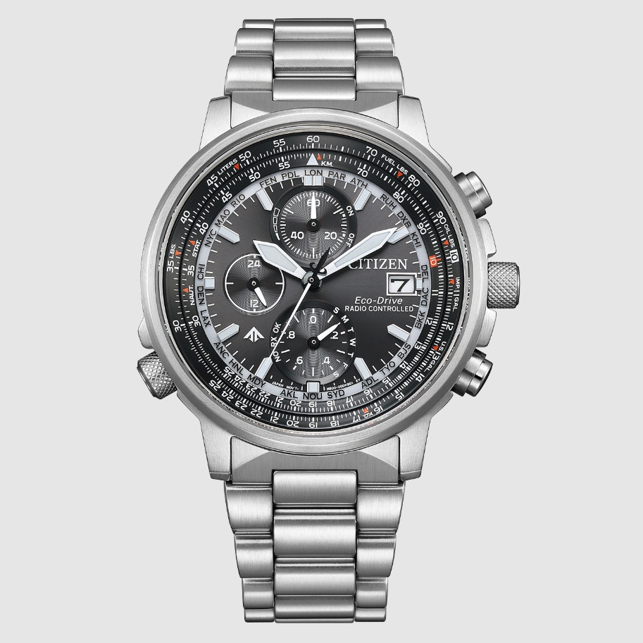 Citizen AT8300-58E นาฬิกาผู้ชาย Promaster Sky Navihawk A-T Radio-Controlled Eco-Drive Men's Watch