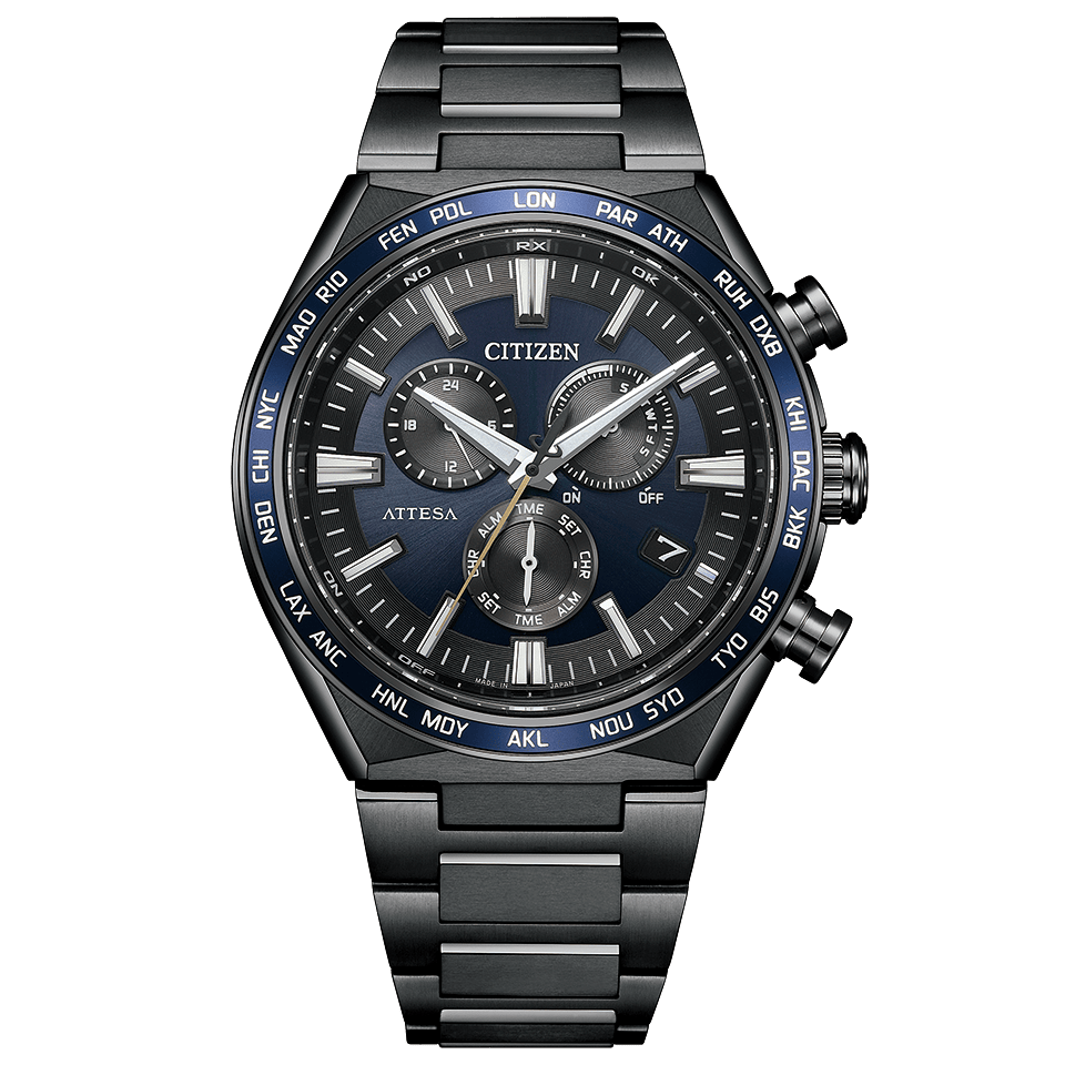 Citizen CB5967-66L นาฬิกาผู้ชาย Attesa Atomic Timekeeping / Super Titanium™ Eco-Drive Men's Watch