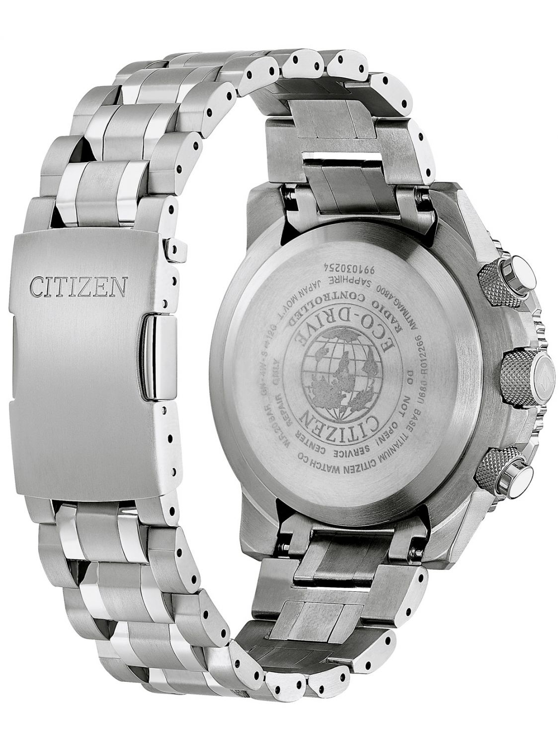 Citizen JY8100-80L นาฬิกาผู้ชาย Eco-Drive Promaster Sky Radio Controlled World Time Perpetual Calendar Chronograph Men's Watch