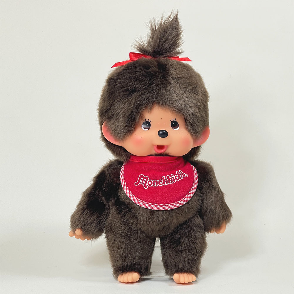[PRE-ORDER] ตุ๊กตา ม่อนชิชิ Size M ม่อนชิชิจัง Monchhichi H30 x W16 x D10 cm นำเข้าจากญี่ปุ่น モンチッチ ぬいぐるみ プレミアムスタンダード ブラウン【Mサイズ 女の子】