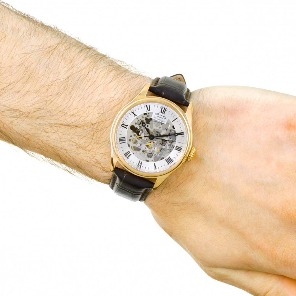 Rotary GS02942.01 นาฬิกาผู้ชาย SKELETON AUTOMATIC Men's Watch