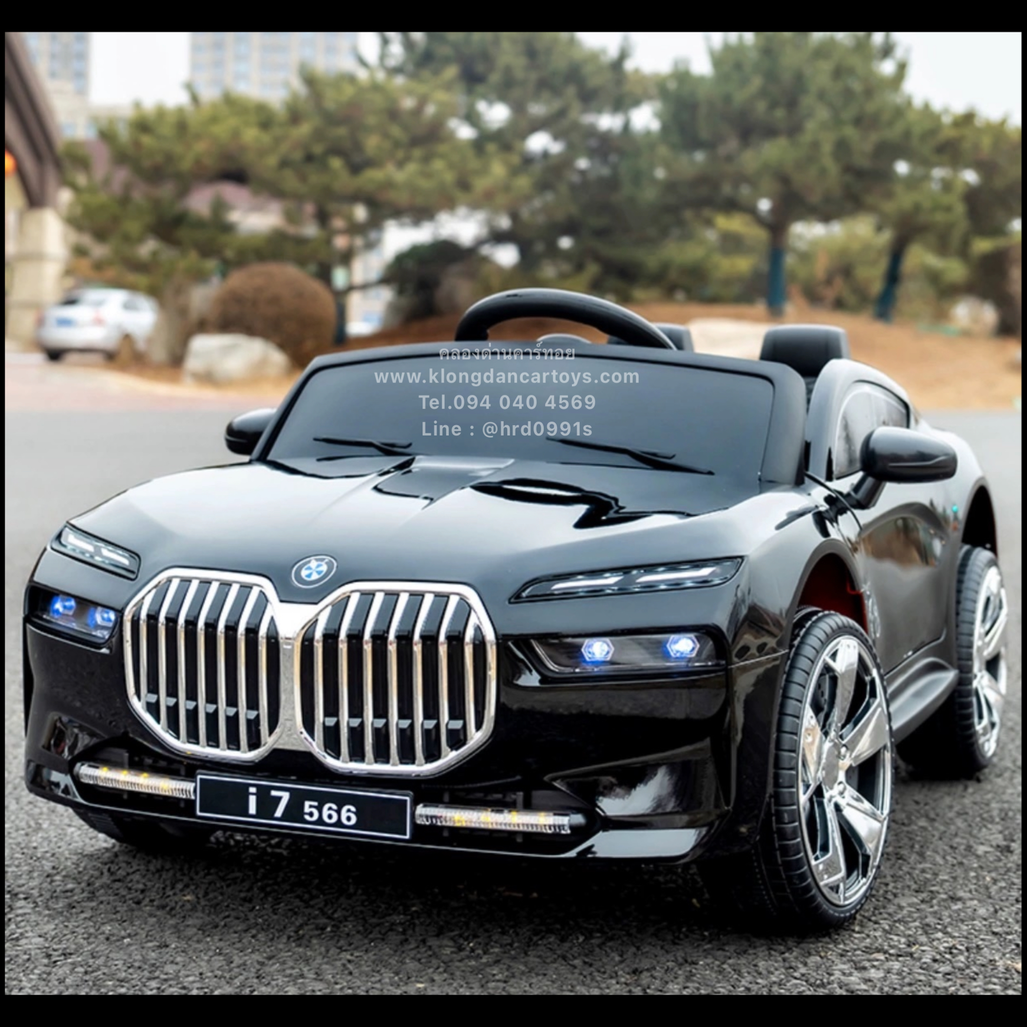 รถเด็กแบตเตอรี่BMWi7*สีสวยพิเศษสมจริง*(บังคับบนมือถือได้, 2มอเตอร์, 2แบต12V4.5a, ออกตัวสมูท, เล่นบลูทูธ USB AUXได้, มีรีโมทบูลทูธ, มีโช้ค, เปิดประตู)
