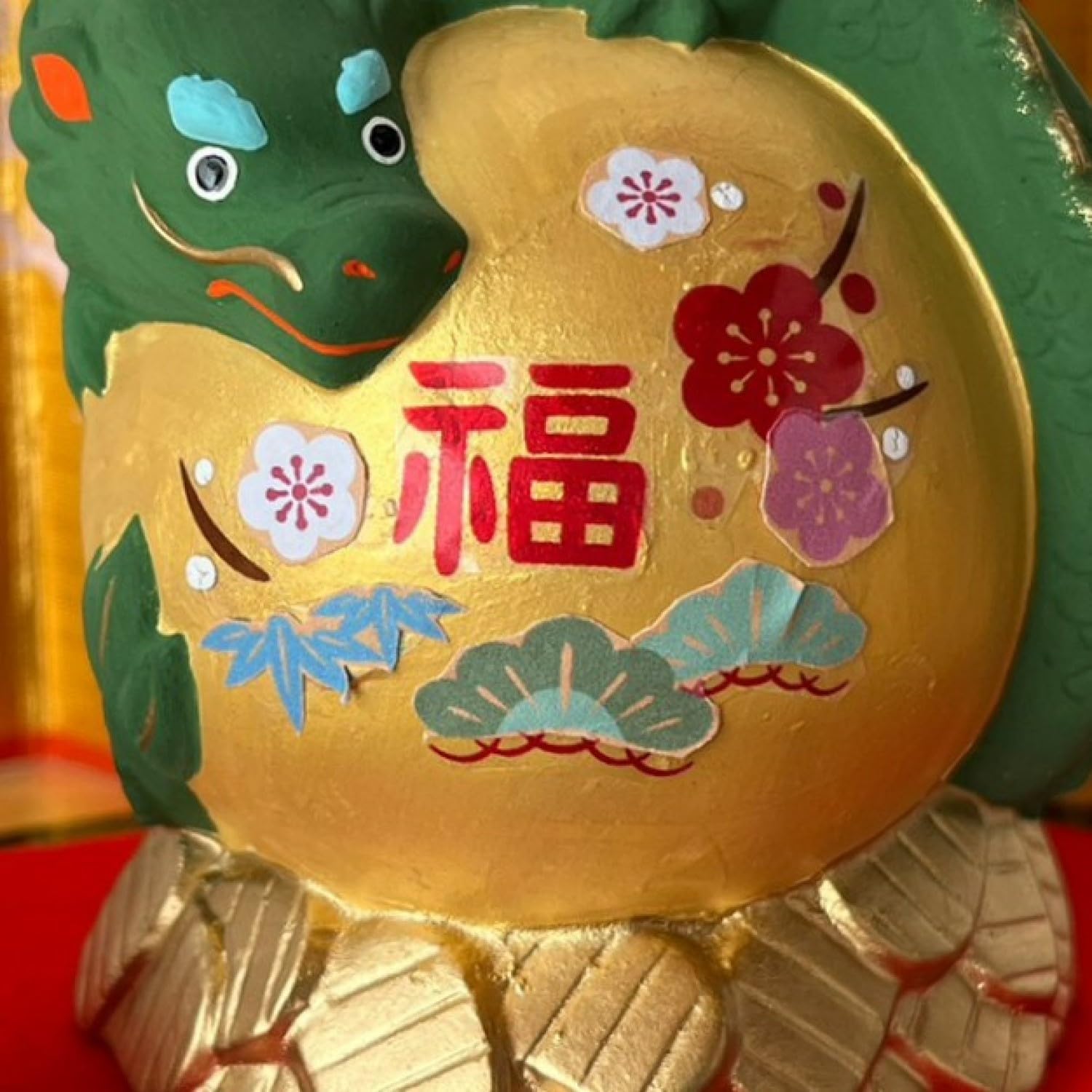 [PRE-ORDER] มังกรเขียว ปกป้องสมบัติ มังกรพันรอบทอง ของมงคลญี่ปุ่น ฮวงจุ้ยโต๊ะทำงาน เสริมโชคลาภ ปีมังกร นำเข้าจากญี่ปุ่น Dragon Zodiac 2024