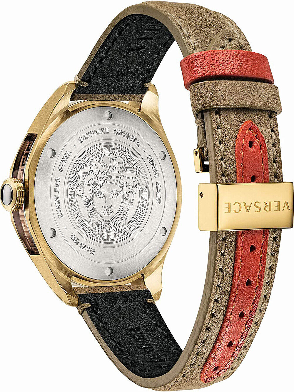 Versace VERA00318 นาฬิกาผู้ชาย Glaze Quartz Men's Watch