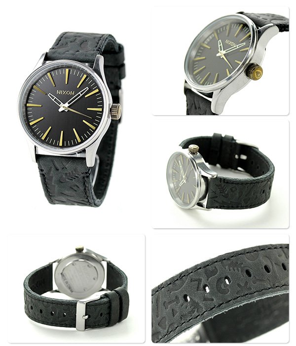 Nixon A377-2222-00 นาฬิกาผู้ชาย Nixon รุ่น A3772222, Sentry 38 Leather Men's Watch