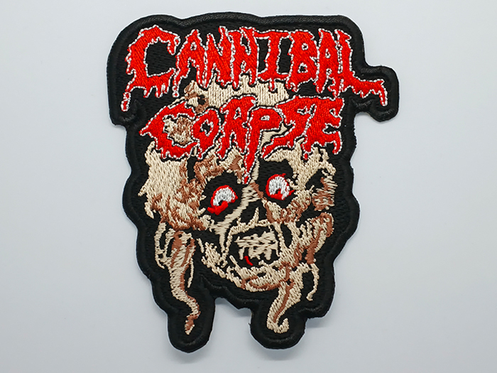 CANNIBAL CORPSE 'Zombie's Head & Band's logo' Embroidered Patch อาร์มแบบปัก