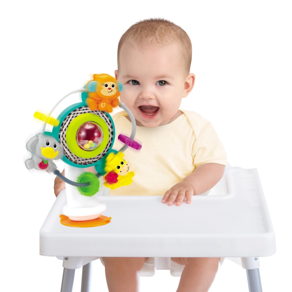 Infantino กังหันติดโต๊ะทานข้าว Jungle Ferris Wheel