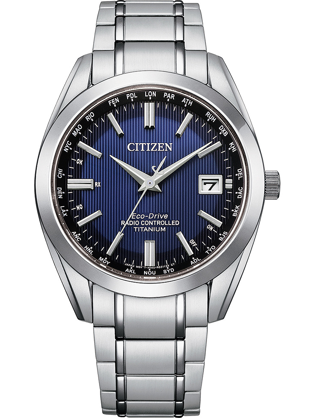 Citizen CB0260-81L นาฬิกาผู้ชาย Eco-Drive Radio Controlled Titanium Men's Watch