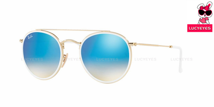 RayBan RB3647N 001/4O ROUND DOUBLE BRIDGE