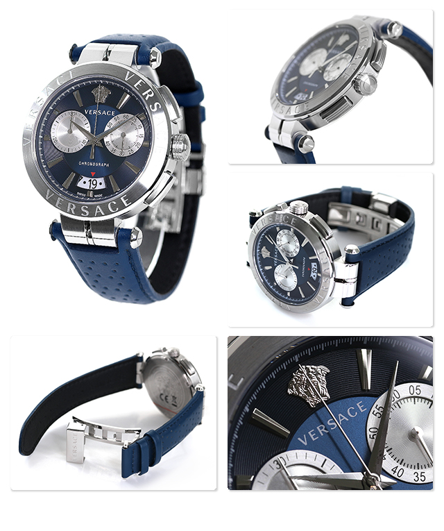 Versace VE1D00819 นาฬิกาผู้ชาย Aion Chronograph Quartz Men's Watch