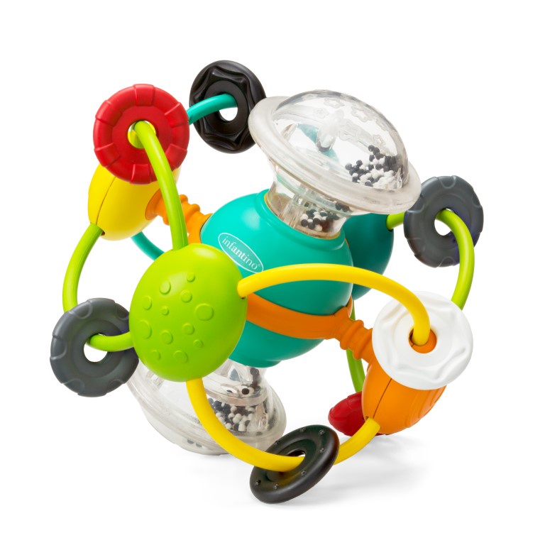 *แถมฟรี แปรงซิลิโคนสวมนิ้ว* Infantino วงแหวนกิจกรรม ACTIVITY BALL ของเล่นเสริมพัฒนาการ