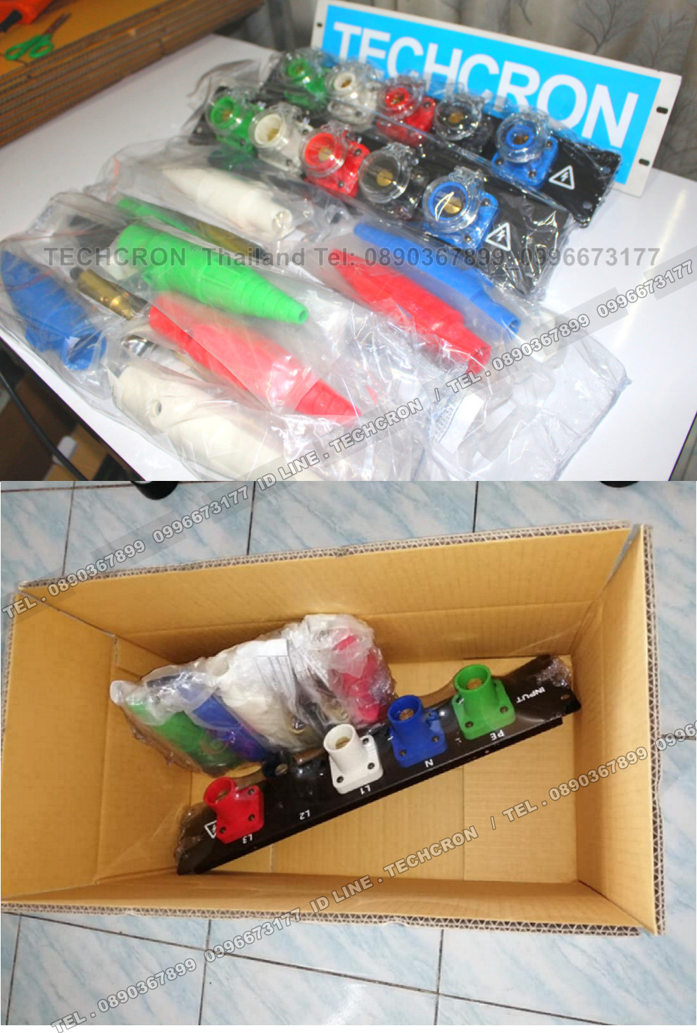 TECHCRON AC400A3P หัวเมนต่อระบบสายไฟ เข้าตู้โหลด