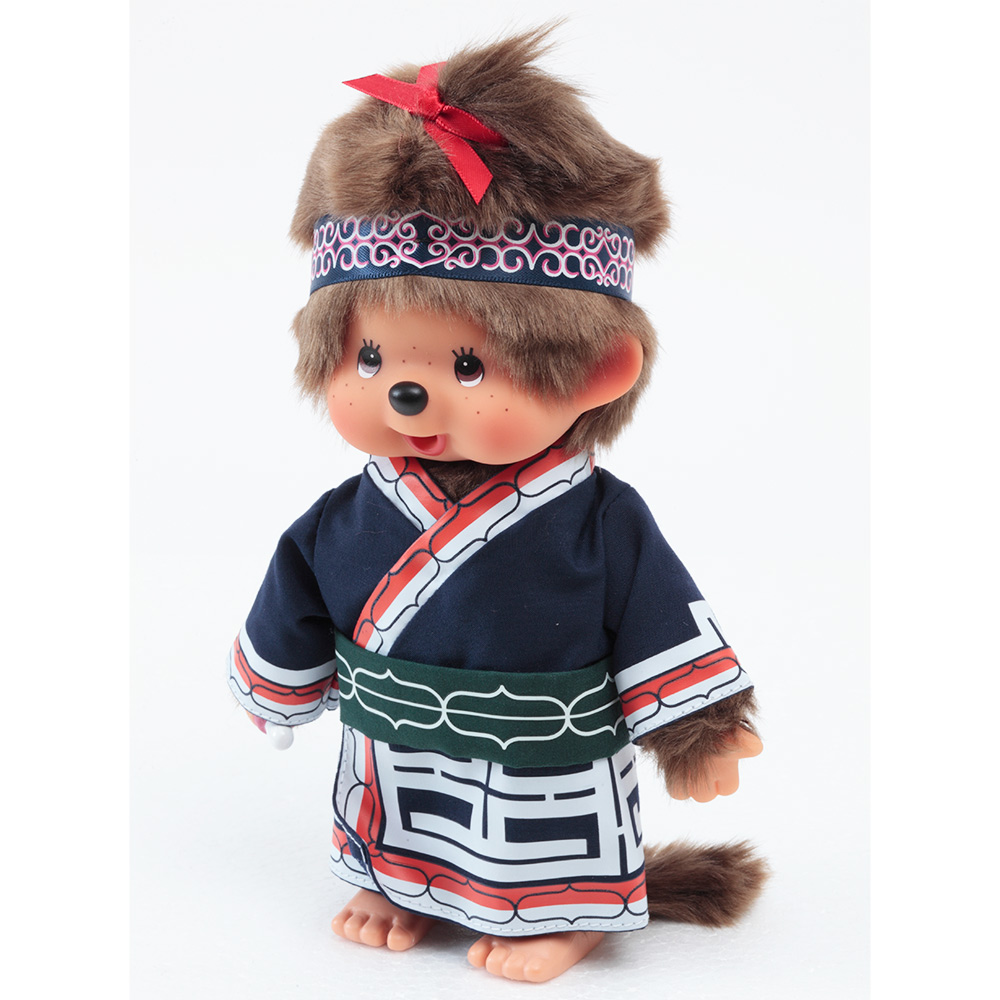 [PRE-ORDER] ตุ๊กตา ม่อนชิชิ พิริกะ Size S ม่อนชิชิจัง Monchhichi Pirika 14 x 8 x 21 cm นำเข้าจากญี่ปุ่น オリジナル お着物モンチッチ 女の子 ピリカ IPM-16-Z