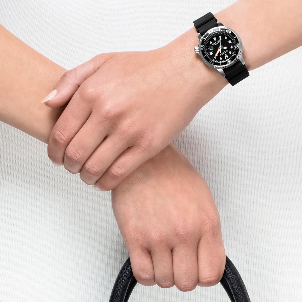 Citizen EP6050-17E นาฬิกาข้อมือผู้หญิง Promaster Marine Eco-Drive ISO Cert. Divers 200m Women's Watch