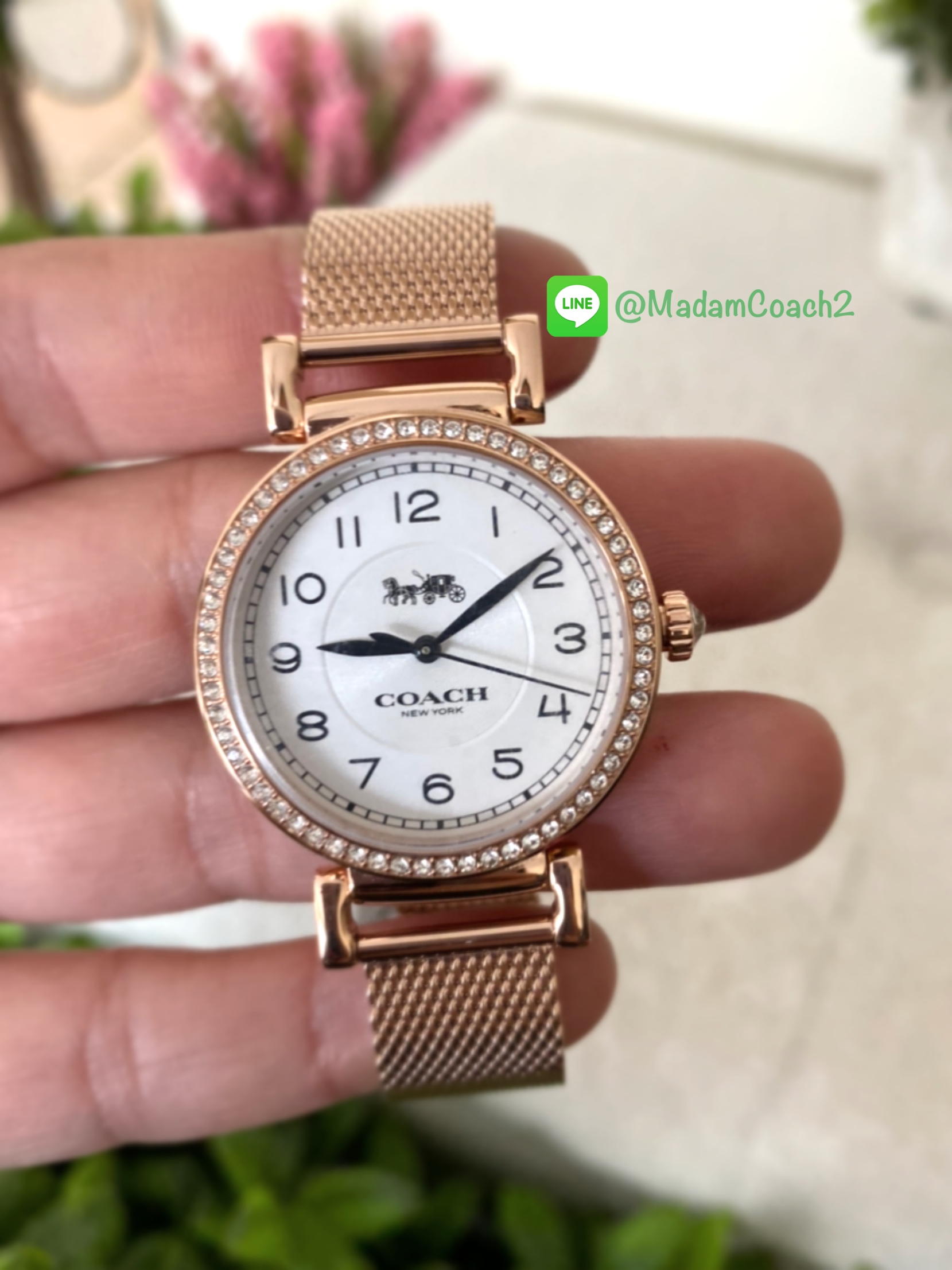 นาฬิกา Coach madison 14503398 rosegold stainless steel watch