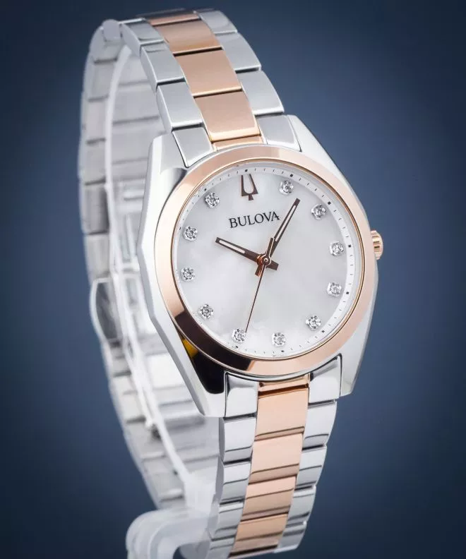 Bulova 98P207 นาฬิาผู้หญิง Surveyor Diamond Quartz Women's Watch