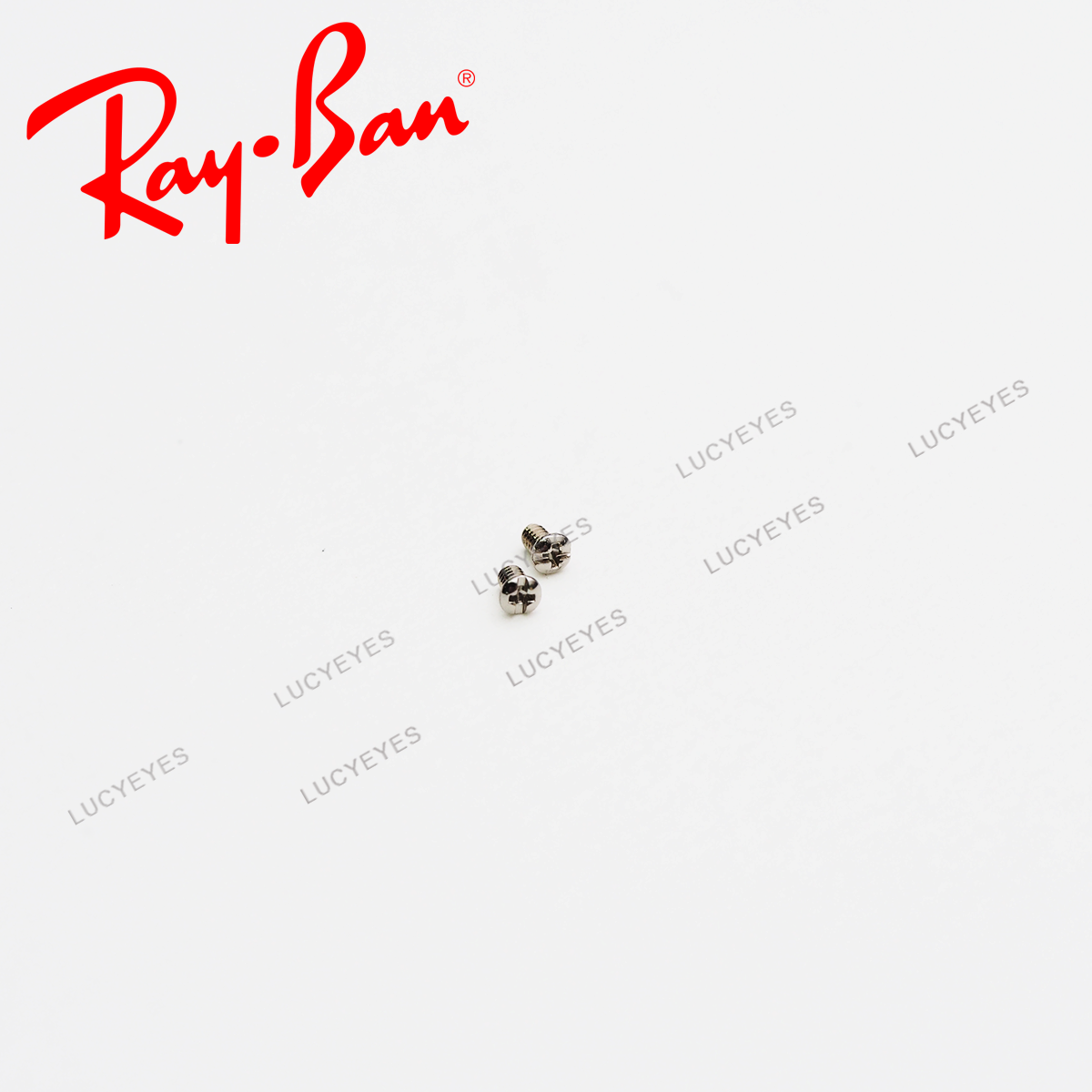 น๊อตแว่น RAYBAN แท้ 100% RX7140 สีเงิน