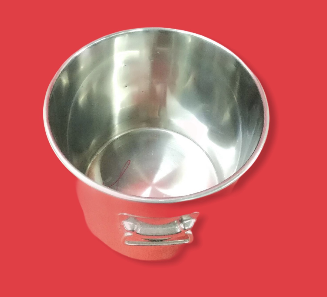 หม้อต้มชาสเตนเลสอย่างดี ขนาด 30*30ไม่มีสารตระกั่ว 30*30cm Stainless steel soup bucket with handle and cover