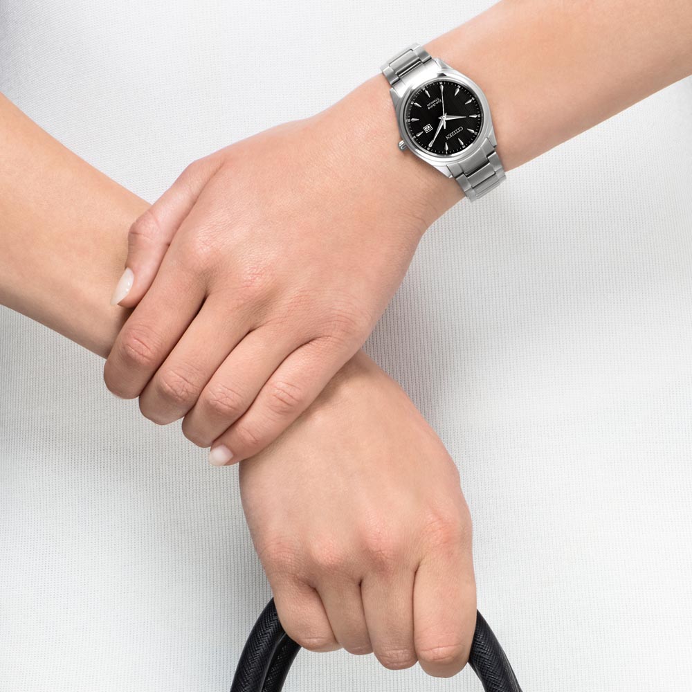 Citizen EW2470-87E นาฬิกาผู้หญิง Citizen รุ่น EW2470-87E, Super Titanium Eco-Drive Women's Watch