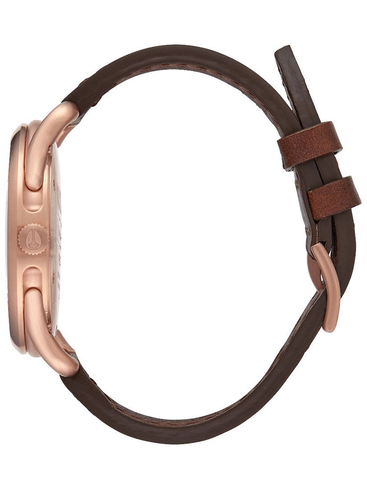 Nixon A465-1890-00 นาฬิกาผู้ชาย C45 Leather Quartz Men's Watch