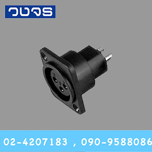 YM-049 แจ๊ค XLR ตัวเมีย 3 ขา สำหรับติดแท่น