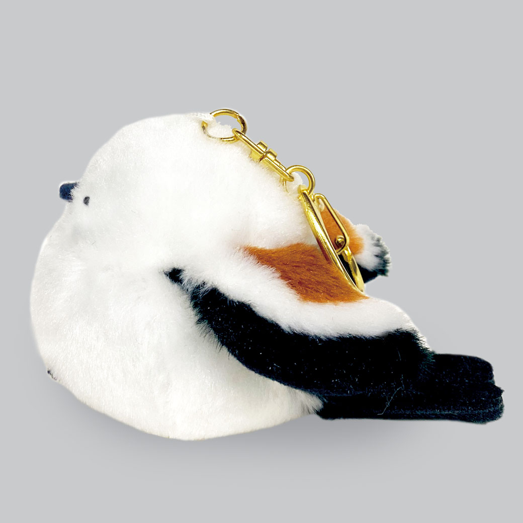 [PRE-ORDER] พวงกุญแจ ตุ๊กตา ชิมะจัง หลับตา นกชิมะเอะนากะ นกฮอกไกโด Size 6 x 6 cm นำเข้าจากญี่ปุ่น Fuku-Fuku Shimaenaga Shima-chan Keychain 702611