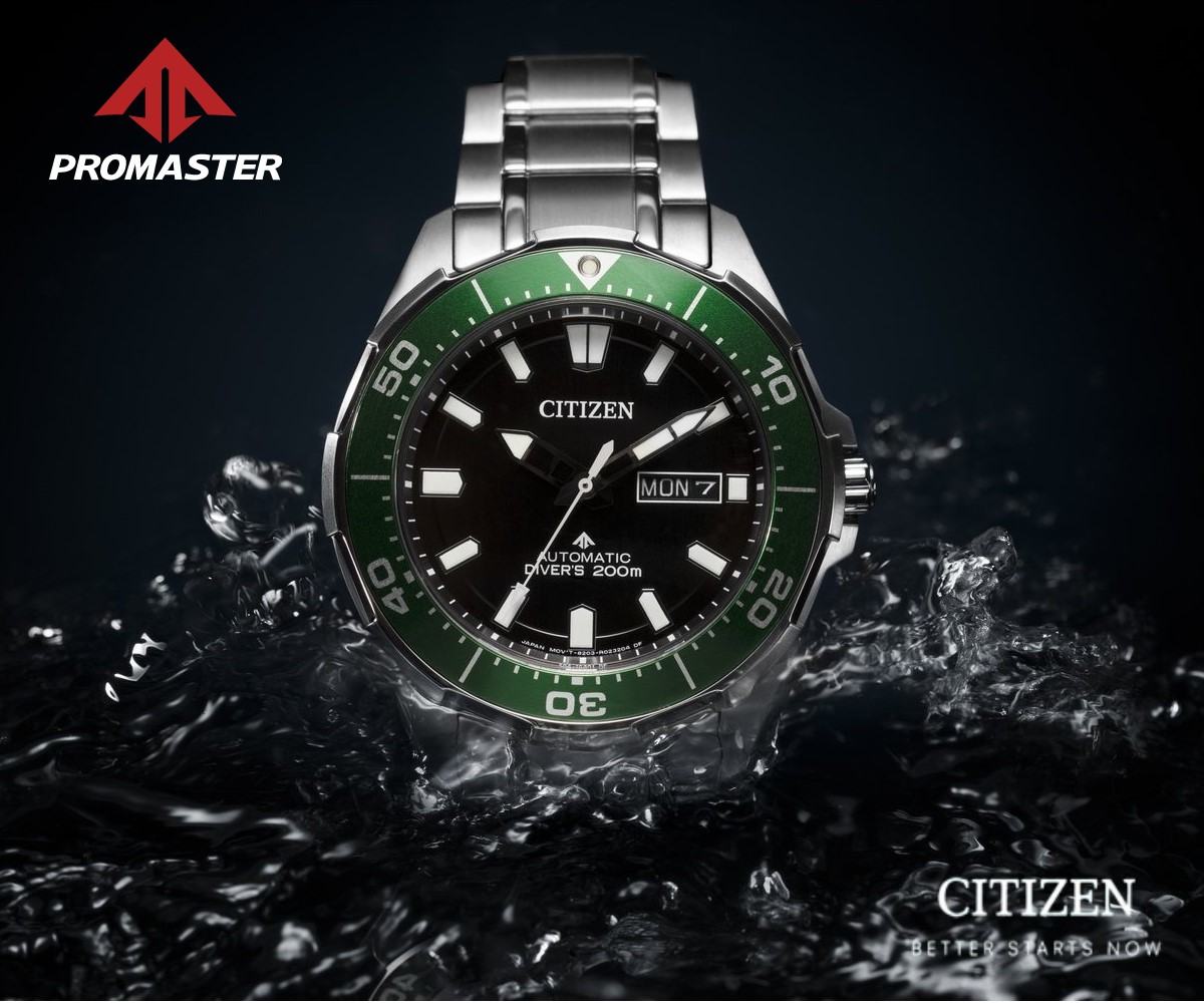 Citizen NY0071-81E นาฬิกาผู้ชาย Promaster Marine Automatic Divers Super Titanium Men's Watch