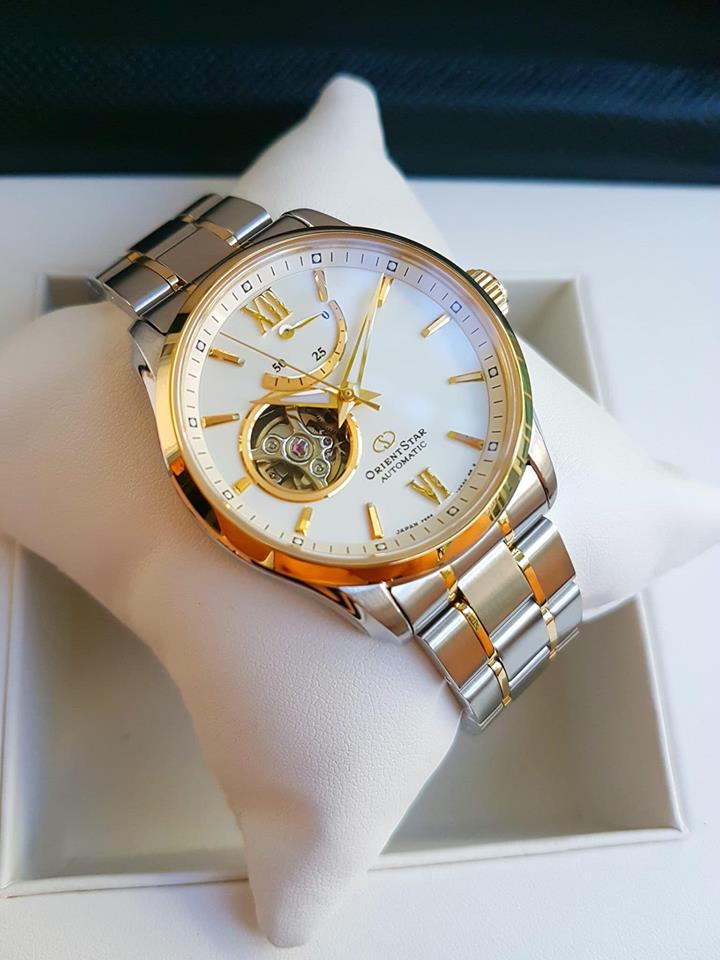 Orient RE-AT0004S00B นาฬิกาผู้ชาย Orient รุ่น RE-AT0004S00B, Orient Star Automatic Open Heart Power Reserve Made in Japan Men's Watch